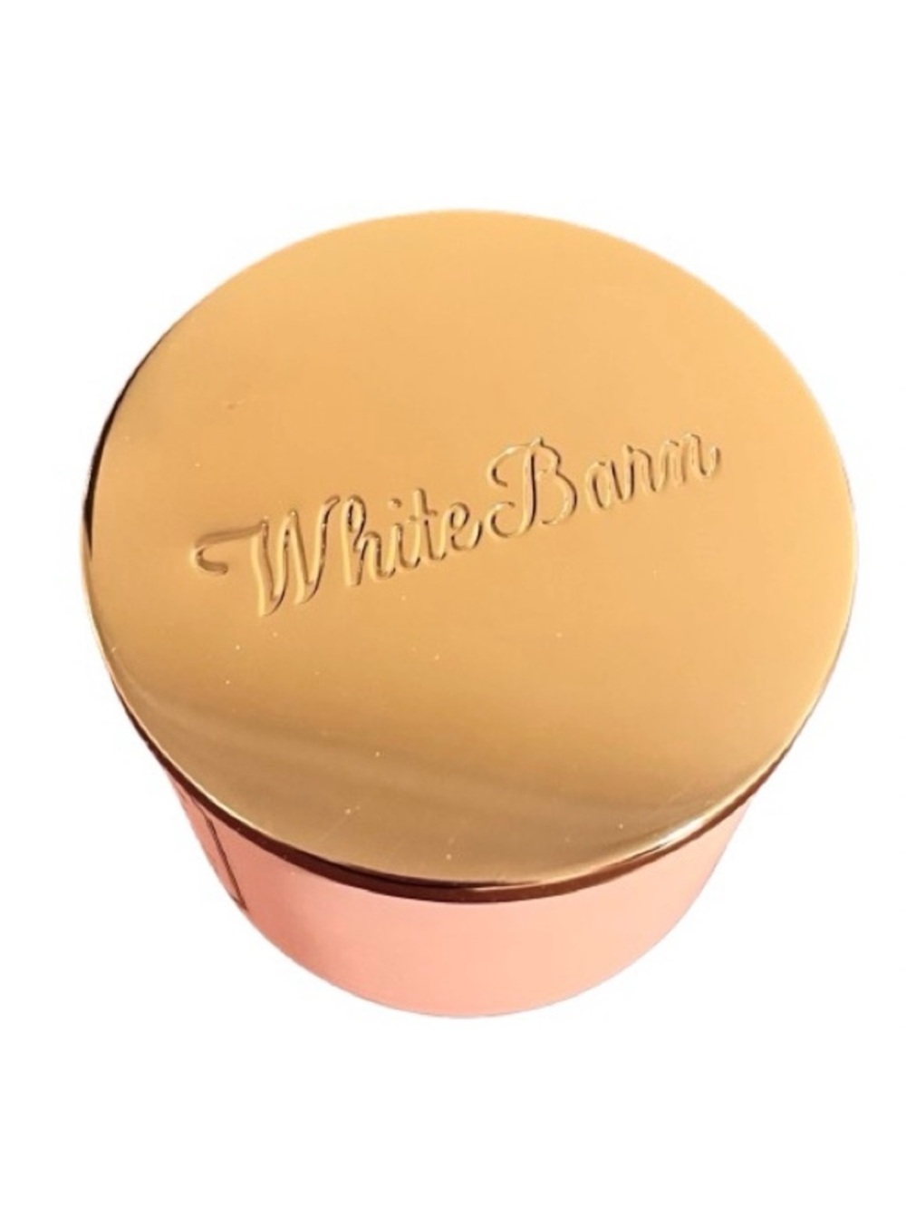 🆕- White Barn- 3- Wick Champagne Toast Blush Candle Jar with Gold Lid - Picture 3 of 7